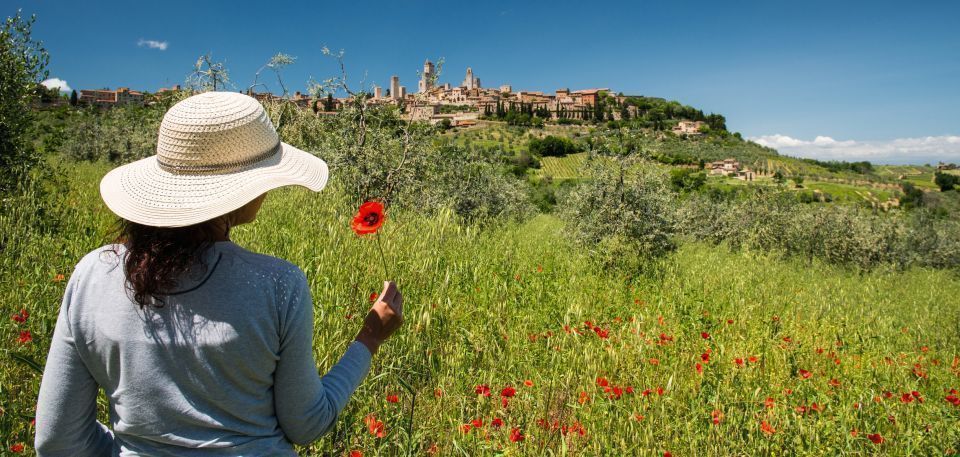 Paisaje de la Toscana con colinas, viñedos y pueblos con encanto